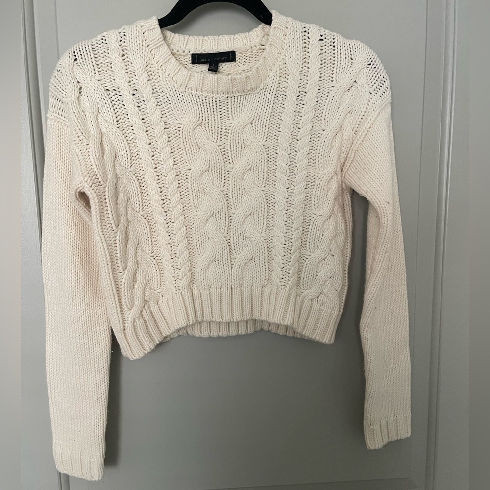 Lucca Couture Cable Knit Sweater